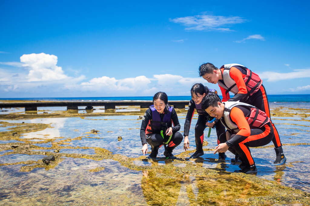 石朗是綠島最知名、最便利的浮潛地點