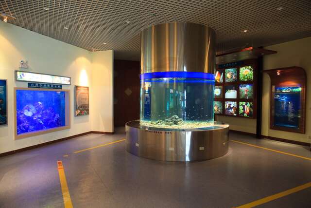 這是海洋生物展覽館內部