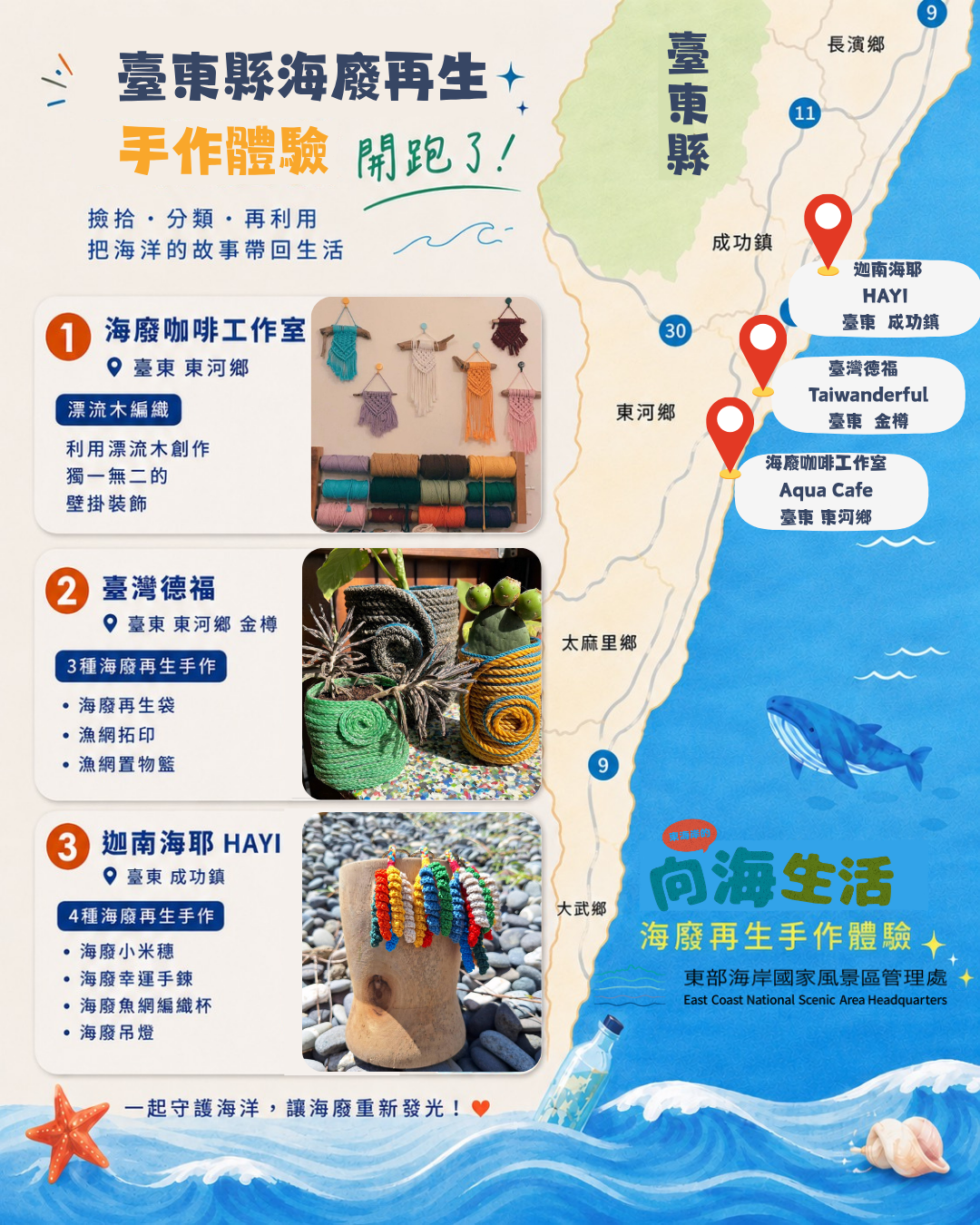 海廢再生手作體驗開跑