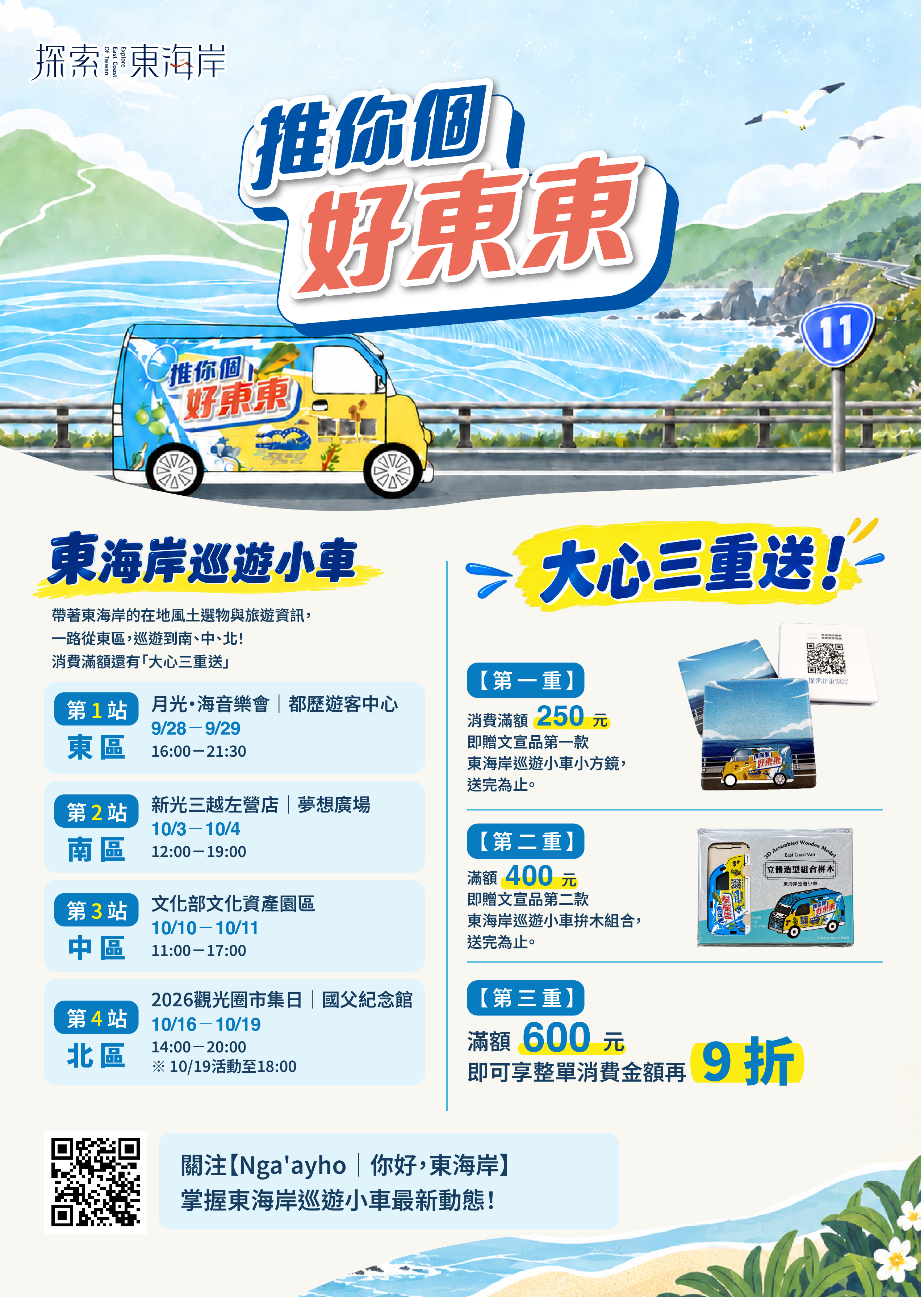東海岸巡遊小車