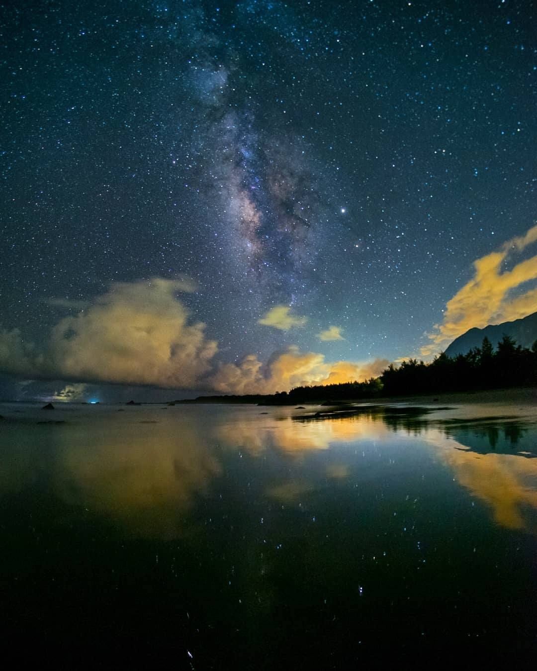 望著這麼美的星空 希望今天的夢一樣燦爛 東部海岸國家風景區觀光資訊網
