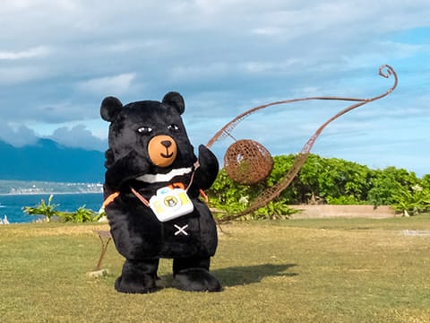 2021大地藝術節作品-旅人的眼睛，與喔熊